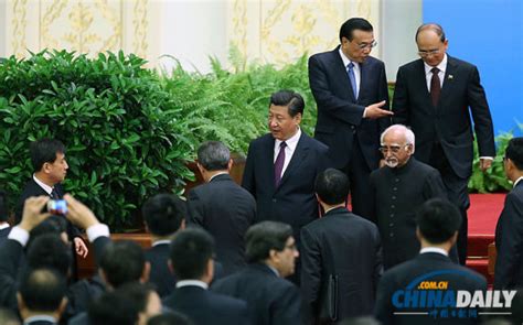 习近平与吴登盛、安萨里出席和平共处五项原则发表六十周年纪念大会 1 中国日报网新浪新闻