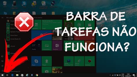 Barra de Tarefas W10 Não Funciona Veja Como Resolver YouTube