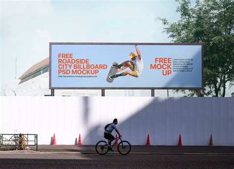 Free Roadside City Billboard PSD Mockup PSD Good Mockups