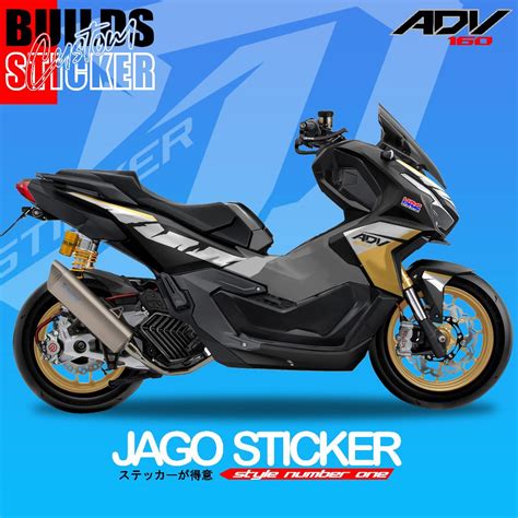 Jual Striping Adv Sticker Striping Hologram Honda Adv