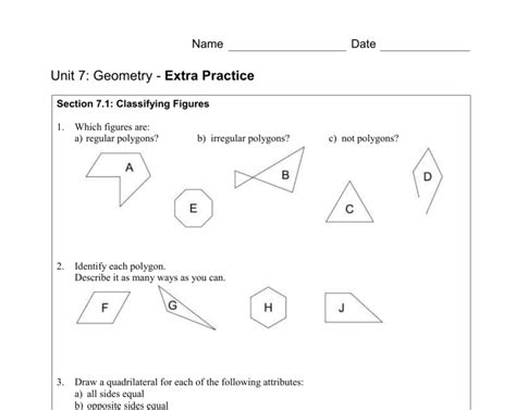 Unit 7 Polygons And Quadrilaterals Test Answer Key Athens Mutual