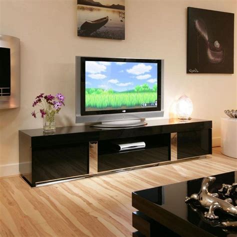 Large Black Tv Unit | Black tv unit, Tv unit, Black tv