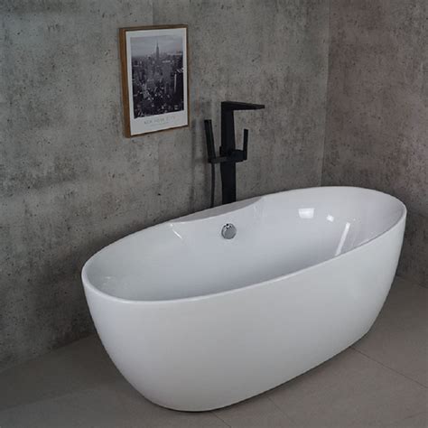 Japanese Soaking Tub 43white Acrylic Round Bathtub Bathroom Tub