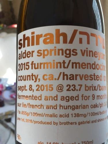 Shirah Alder Springs Vineyard Furmint Vivino Us