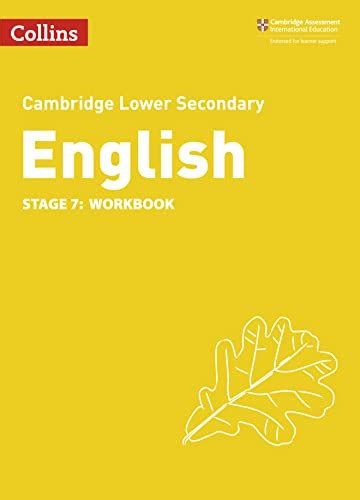 Lower Secondary English Workbook Stage Collins Cambridge Lower