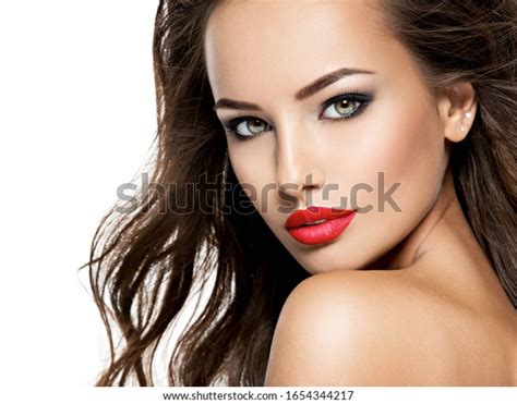 Closeup Portrait Beautiful Sexy Woman Long Stock Photo Edit Now