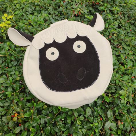 Puf bílý Puffík Ovce - 30x15cm Bílá / od puffík | Fler.cz
