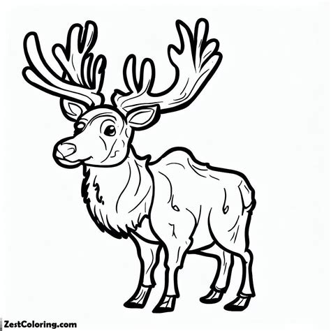 Elk Coloring Pages For Kids Coloring For Kids Smart Creative And Fun