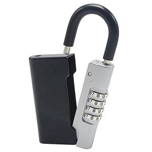 Bosvision Key Lock Box Portable Combination Padlock Key Box