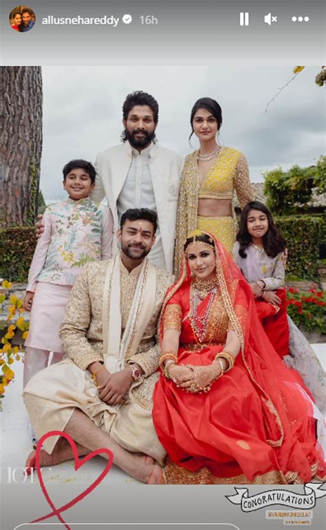 Allu Arjun's Fam-Jam Pic From Varun Tej And Lavanya Tripathi's Wedding