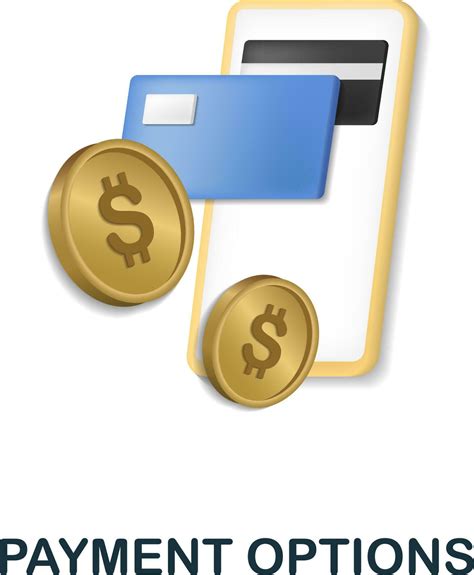 Payment Options icon. 3d illustration from e-commerce collection ...