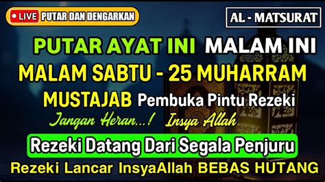 PUTAR DZIKIR INI Dzikir Malam Mustajab Malam Sabtu Pembuka Rezeki Dari