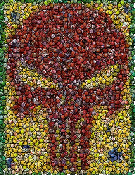 Punisher Bottle Cap Mosaic Photograph By Paul Van Scott Fine Art America