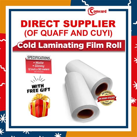 Quaff Laminating Film Inches Roll Mic Cpm Shopee Philippines