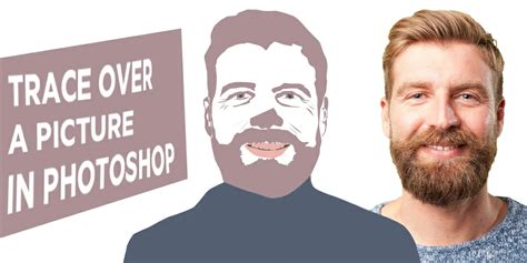 trace   picture  photoshop easy steps  follow