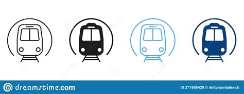 Subway Line Vector Icons And Signs Subway Train Underground Metro