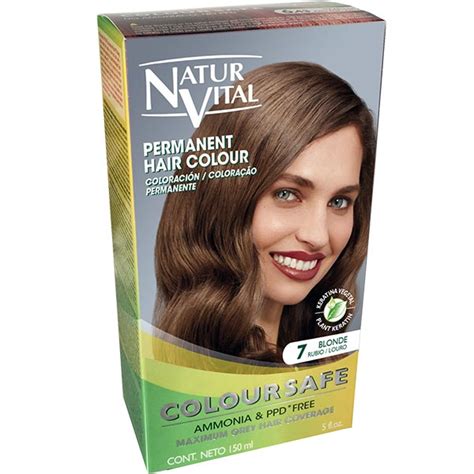 PPD Free ColourSafe Blonde No 7 Hair Dye Natuvital
