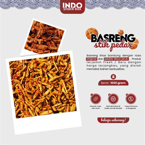 Jual Basreng Stik Pedas Daun Jeruk Original Cemilan Kiloan Kemasan