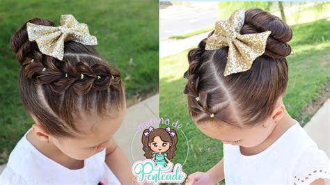 Penteado Infantil Para Formatura Dama De Honra Princesa F Cil E