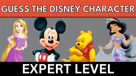 Guess The Disney Character Quiz Expert Level Youtube