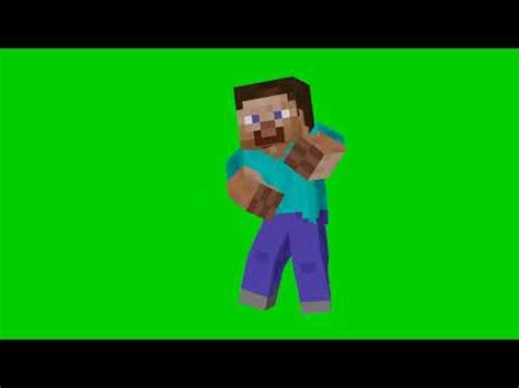 Steve De Minecraft Bailando Piola En Un Fondo Verde Youtube