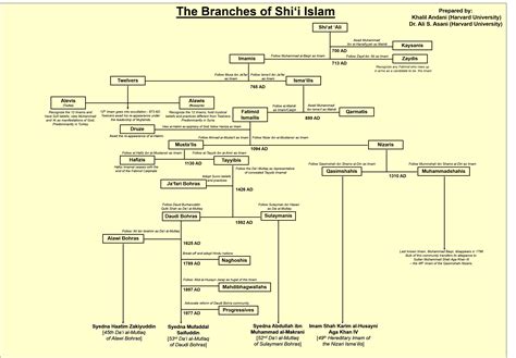 History of Shia Islam consists of many Imamate lineages & divisions ...