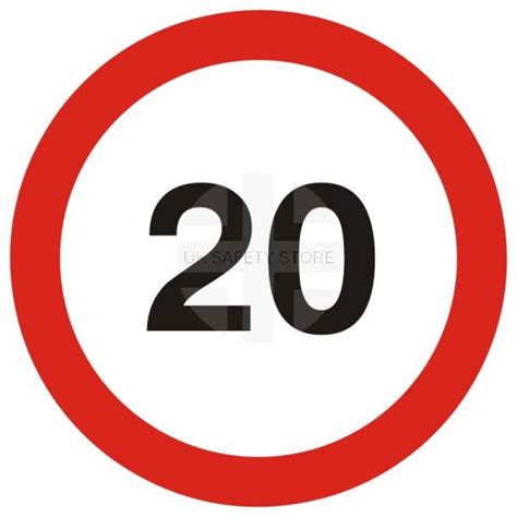 20 MPH Traffic Sign | UK Safety Store