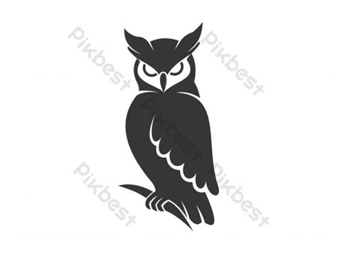 Owl Logo Vector Black PNG Images | EPS Free Download - Pikbest