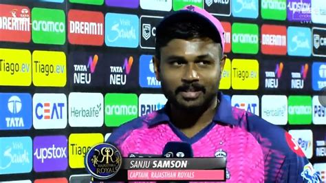 Sanju Samson Interview After Todays Match Rr Vs Csk Today Match