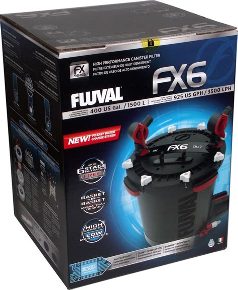 Fluval FX6 External Aquarium Filter Up Tp 1500 L