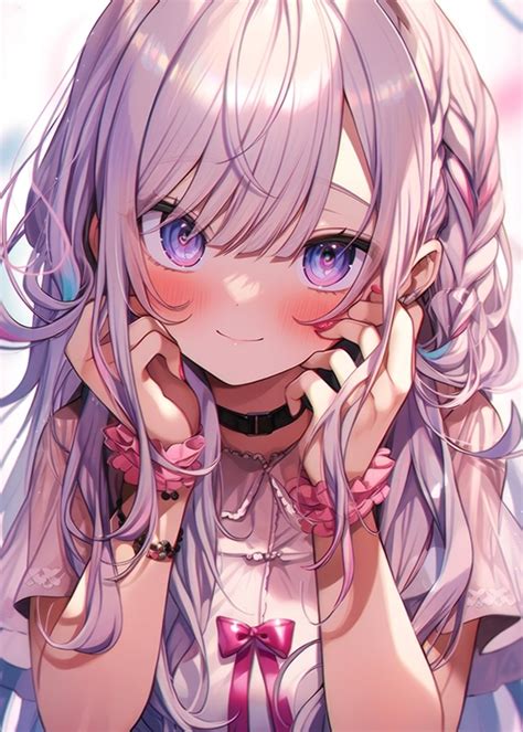 Mignonne Fille Danime Affiches Et Impressions Par Anime Sekai Printler