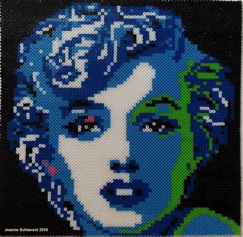 Marilyn Monroe Mini Perler Beads By Joanne Schiavoni Perler Beads