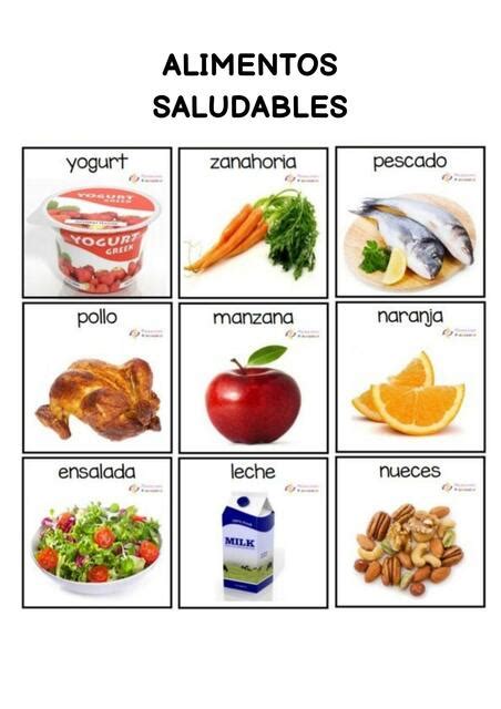 Alimentos Saludables y No Saludables Educación Especial uDocz