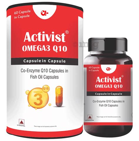 Activist Omega 3 Q 10 Capsule In Capsule Buy Bottle Of 60 0 Capsules