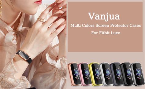 Amazon Vanjua Compatible With Fitbit Luxe Screen Protector Case