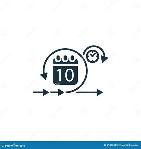 Scrum Icon Monochrome Simple Sign From Productivity Collection Stock