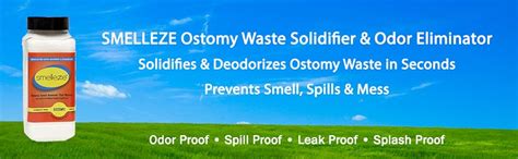 Smelleze Ostomy Bag Smell Removal Deodorizer 2 Lb Granules Eliminate