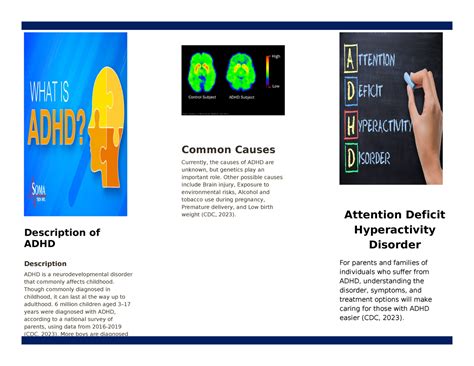 PSY 102 RS T7 Template 1 Brochure Description Of ADHD Description