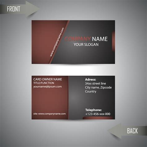 Premium Vector Vector Set Of Creative Business Cards