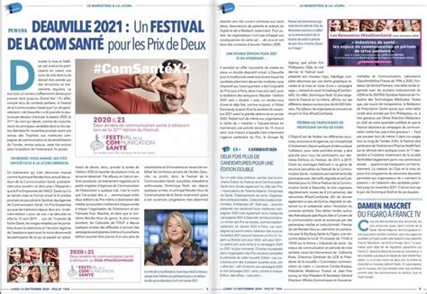 Deauville 2021 Un Festival de la Santé pour les prix de Deux