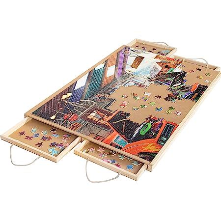 LAVIEVERT Table De Puzzle En Bois Grande Table Pliante Et Inclinable