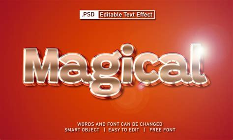 Effet De Texte Magique PSD Premium