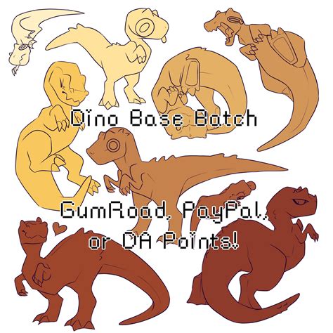 P2u Allosaurus Chibi Dino Base Batch By Peachighost On Deviantart