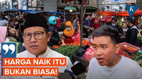 Cak Imin Anggap Kenaikan Harga Akhir Tahun Bukan Hal Biasa Beda Dengan