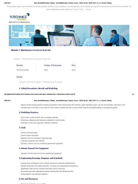 Basic Aircraft Maintenance Training - Aircraft Maintenance Practices Course - EASA Part-66 ...