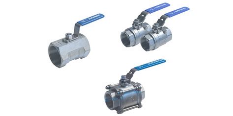 One Two Or Three Piece Ball Valve Industrial Process Control