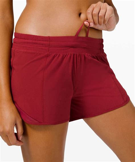 Lululemon Hotty Hot Low Rise Lined Short Prep Red Lulu Fanatics
