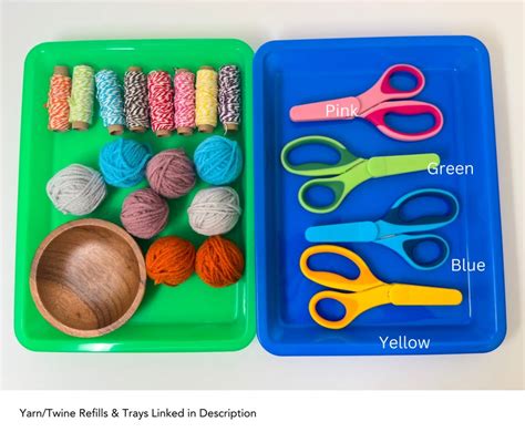 Montessori Fine Motor Activity For Preschool Montessori Activity Yarn
