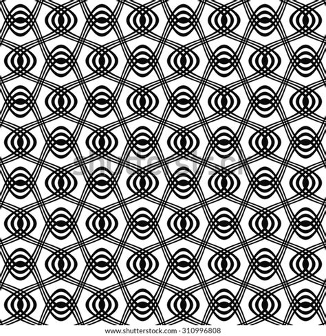 Seamless Black White Swirl Pattern Stock Vector (Royalty Free) 310996808