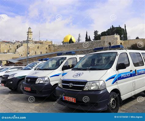 Israeli Police Vehicles Editorial Stock Photo - Image: 61372658